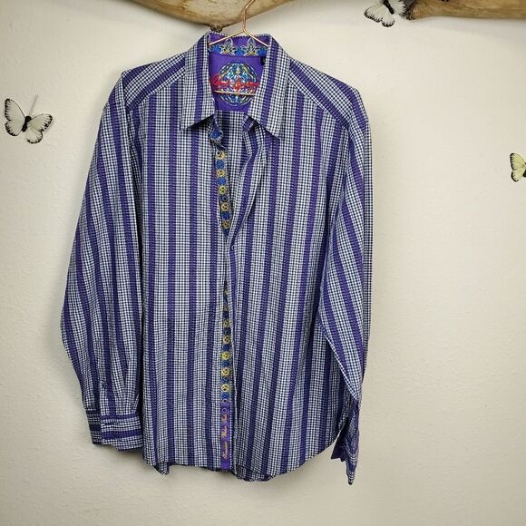 Robert graham button up shirt in cool colors - Picture 1 of 8